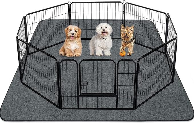 INVENHO Washable Pee Pads for Dogs 72"x72" Reusable Dog Pads Extra Large Upgrade Non-Slip Dog Pee Pads Heavy Absorbency Puppy Pee Pads Quick Dry Whelping Pads/Waterproof Puppy Training Pad