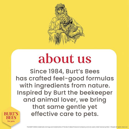 Burt's Bees for Pets Palm Brush with Hemp Bristles for Large Dogs, Ergonomic Handle Reduces Wrist Stress, Removes Dirt and Debris, Ideal for Daily Grooming, Made of Bamboo and Recycled Materials