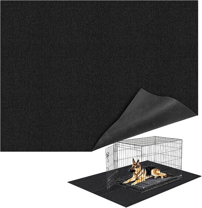 32" X 50" X 0.23'' Mat for Under Dog Crate Waterproof Non-Slip Kennel Mat to Protect Floors Large Absorbs Urine Reusable Dog Playpen Mat