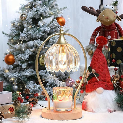 Candle Warmer Lamp with Timer - Dimmer Electric Candle Warmer for Jar Candles - Wax Warmer Unique Birthday Gifts for Women Mom House Warming Gifts New Home Room Decor