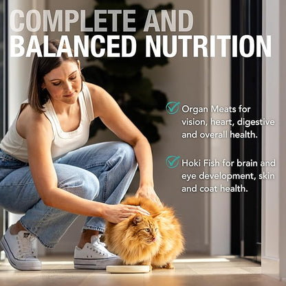Feline Natural New Zealand Canned Catfood Wet Food, High-Meat, Low-Carb, & Grain Free Cat Food Wet, Beef & Hoki Feast, 3 oz, Pack of 24