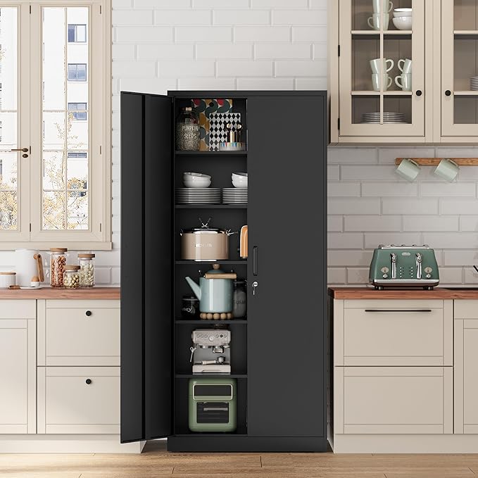 Metal Storage Cabinet-72” Tall Steel File Cabinet