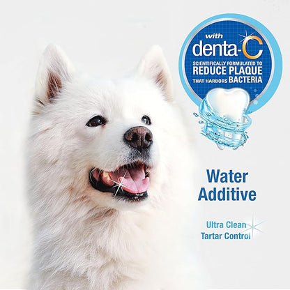Nylabone Advanced Oral Care Pet Dental Water Additive, Liquid Tartar Remover & Breath Freshener for Dogs, Dog Teeth-Cleaning, Original Flavor, 32 oz.