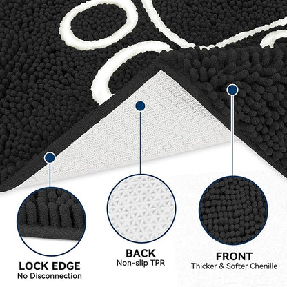 Bcoimo Super Absorbent Dog Door Mat, 48"*30" Anti Slip Mat for Muddy Paws, Pet Rugs for Dirty Paws Washable That Absorbs Moisture and Dirt, for Dog Cage and Pet Resting Carpet