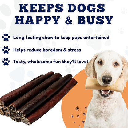 Amazing Dog Treats 6 Inch Collagen Stick - (25 Count)- Collagen Sticks for Dogs - No Hide Dog Bones