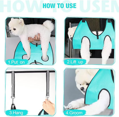 Dog Grooming Hammock - Upgrade Pet Grooming Harness for Nail Trimming (XL 80lb), Dog Sling for Nail Clipping, Dog Hanging Holder Hanger for Cutting Nail with Nail Clippers