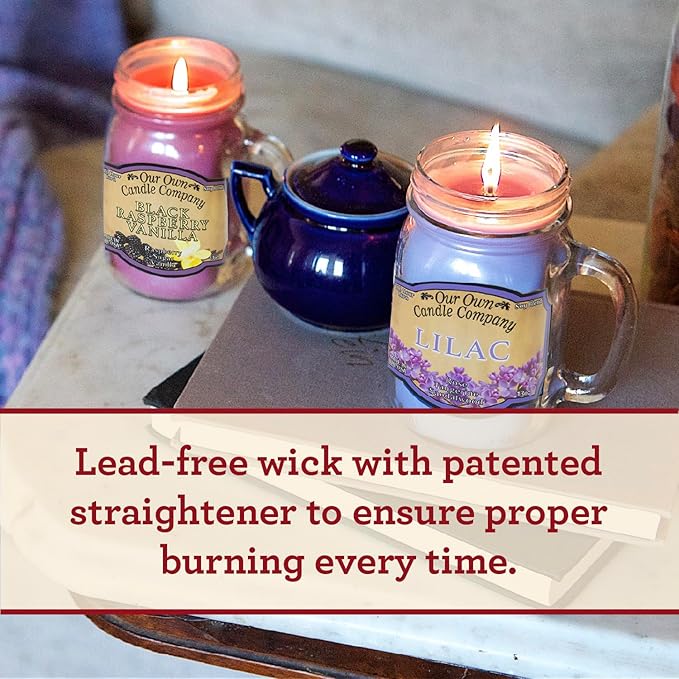 Our Own Candle Company, Orange Creamsicle Scented Mason Jar Candle, 100 Hour Burn Time, 13 Ounces