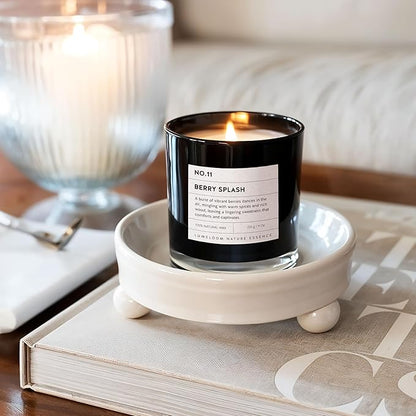 Berry Splash Luxury Scented Candles, 9oz Soy Wax Candles for Home Scented, BlackBerry, Boysenberry & Woods Scent, Long Burning Time, Gifts for Christmas, Women, Friends, Men, Mom, Teacher