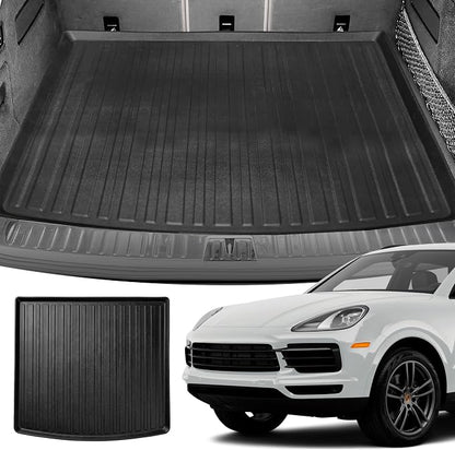 Premium Cargo Liner for Porsche Cayene Coupe 2019-2026 100% Protection - Custom Fit Car Trunk Mat - All-Season Black Cargo Mat - 3D Shaped Laser Measured Trunk Liners for Porsche Cayenne