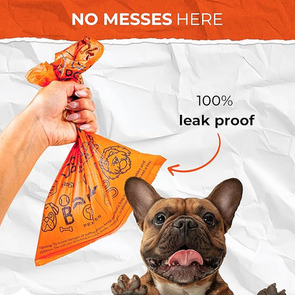 Pexter Dog Poop Bags, Leak-Proof, Strong and Unscented -18 Pack (270 Bags)