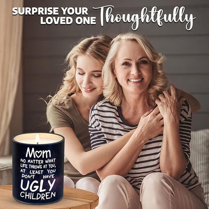 Gifts for Mom from Daughter, Son - Christmas Gifts for Mom, Wife, Women - Moms Birthday Gift Ideas, Cool Birthday Gift for Moms - Funny Christmas Candle, mom Soy Wax Candle