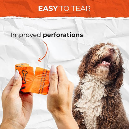 Pexter Dog Poop Bags, Leak-Proof, Strong and Unscented -18 Pack (270 Bags)