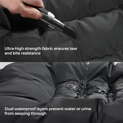 Chew Proof Indestructible Dog Bed,X-Small (17"x23") | Durable,for Aggressive Chewers,Tough,chew resistant, non chewable,Machine Washable & Waterproof,Indoor Outdoor