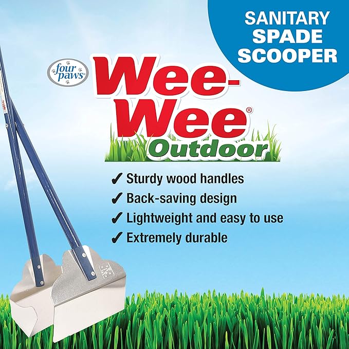 Four Paws Wee-Wee Pooper Scoopers for Dogs l Outdoor Rake l Spade & Pan l Pooper Scooper Set