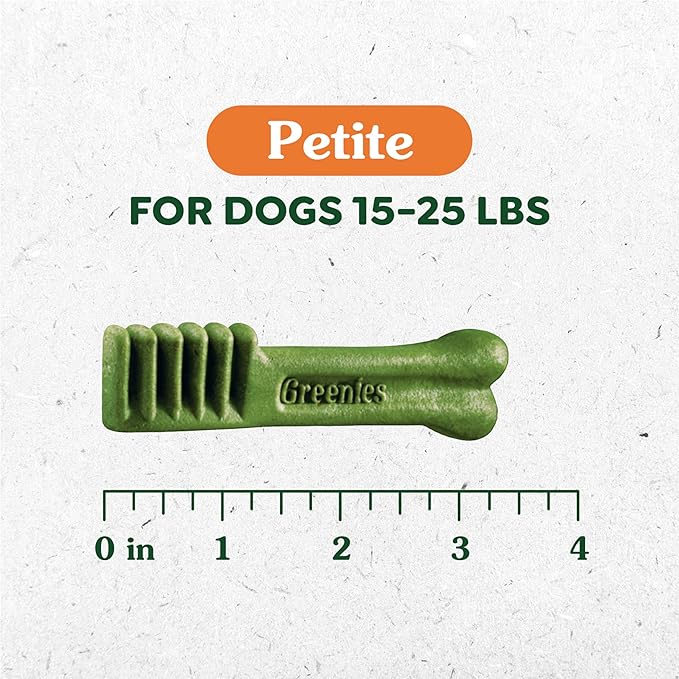 Greenies Original Petite Dental Dog Treats, 36 oz. Pack (60 Treats)