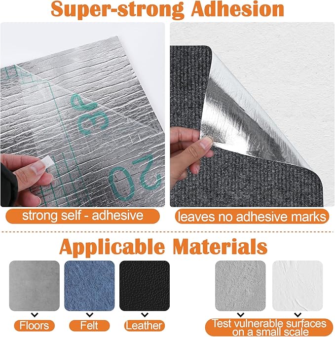 Cat Scratch Furniture Protector - 40" x 13.8" Trimmable Self-Adhesive Cats Claws Scratch Pads, DIY Cat Climbing Couch Protector for Scratch Post Cat Tree Replacement Indoor (Dark Gray)