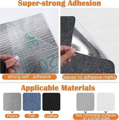 Cat Scratch Furniture Protector - 158" x 13.8" Trimmable Self-Adhesive Cats Claws Scratch Pads, DIY Cat Climbing Couch Protector for Scratch Post Cat Tree Replacement Indoor (Dark Gray)