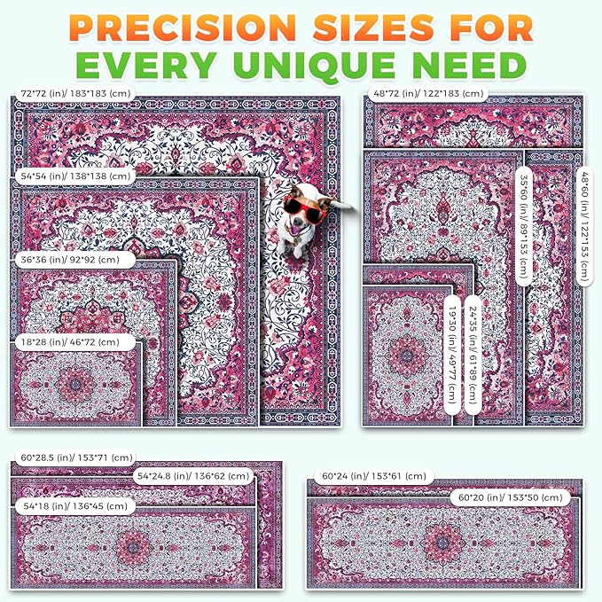 Hompet 2 Pack Super Absorbent Dog Door Mat for Muddy Paws, Washable Pee Pads for Dogs, Reusable Puppy Training Pads, Quick Dry Non-Slip Pet Entryway Rug, Leak-Proof Potty Pad for Indoor Floors 28.5x60