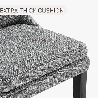 Upholstered Dining Chairs Modern Sidechair Performance Fabric High Back Armlesschair for Diningroom Kitchen,Dark Grey,Set of 4(2 Box)