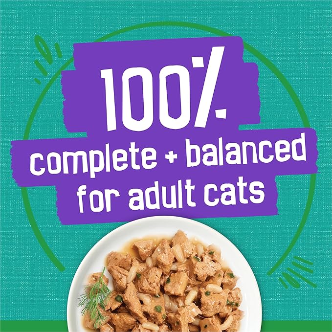 Purina Friskies Indoor Cat Food Meaty Bits Saucy Seafood Bake With Garden Greens in Sauce - (Pack of 24) 5.5 oz. Cans