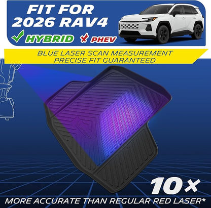 Michelin Vehicle Mats, Premier Series All-Weather TPE Custom Fit Liner for Toyota RAV4 Hybrid 2026-2027 Trunk Mat (1 Piece)