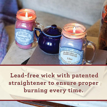 Our Own Candle Company, Clothesline Scented Mason Jar Candle, 100 Hour Burn Time, Made in The USA - 13 Ounces