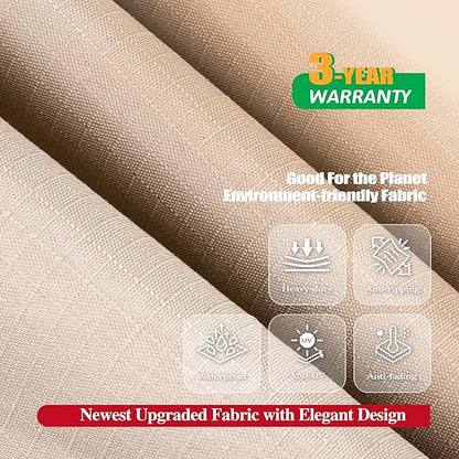 F&J Outdoors Patio Furniture Cover, Waterproof UV Resistant for Table & Chairs Set, 74"Wx47"Dx27.5"H