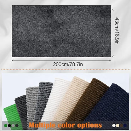 Cat Scratch Furniture Protector - 78.7" x 17" Trimmable Self-Adhesive Cats Claws Scratch Pads, DIY Cat Climbing Couch Protector for Scratch Post Cat Tree Replacement Indoor (Dark Gray)