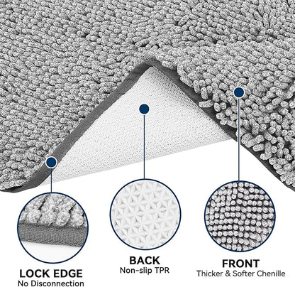 Bcoimo Super Absorbent Dog Door Mat, 48"*30" Anti Slip Mat for Muddy Paws, Pet Rugs for Dirty Paws Washable That Absorbs Moisture and Dirt, for Dog Cage and Pet Resting Carpet
