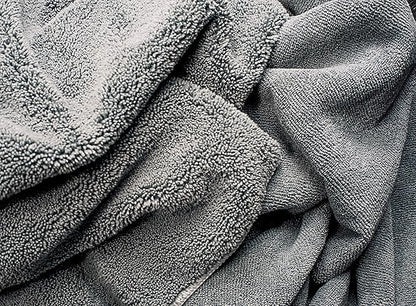 Wooflinen Microfiber Pet Bath Towel, 2-Pack, Ultra-Absorbent, Double Density, Machine Washable for Dogs and Cats